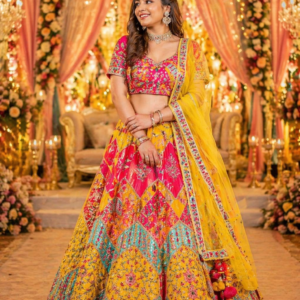 Haldi Bloom Lehenga