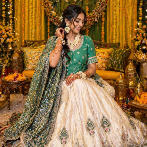 Mehandi Function Lehenga