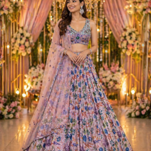 Pastel Prism Sparkle Lehenga
