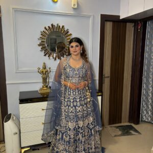 Royal Blue Radiance Lehenga